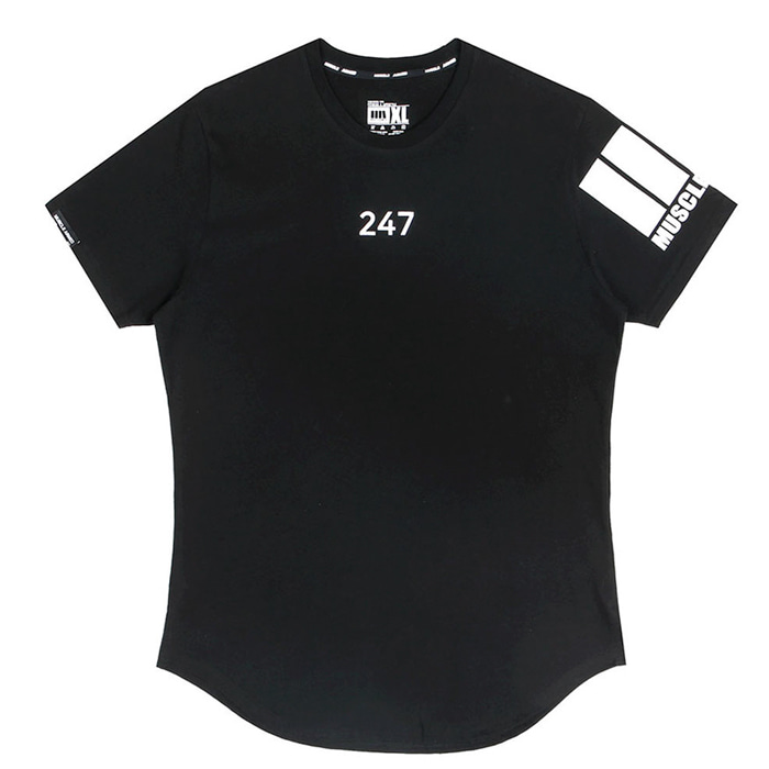 머슬암드 247 머슬핏 티셔츠_part.2  MA#T020 [BLACK]